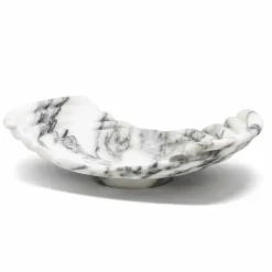 Viadurini Kitchen Küchenzubehör-Gebogenes dekoratives Tablett aus Arabescato-Marmor Made in Italy - Clifton