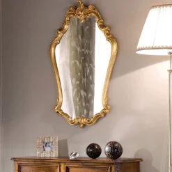 Viadurini Classic Wandspiegel-Geformter Barockspiegel mit Blattgoldrahmen Made in Italy - Precious