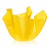 Viadurini Living Deko Vasen-Gelbe Vase für drapiertes Design im Innen- und Außenbereich Pina, hergestellt in Italien