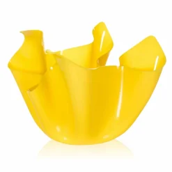 Viadurini Living Deko Vasen-Gelbe Vase für drapiertes Design im Innen- und Außenbereich Pina, hergestellt in Italien