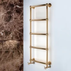 Viadurini Radiators Hybrid Heizkörper-Gemischter Handtuchwärmer aus Messing mit Verbindungskugeln, hergestellt in Italien – Ricotta