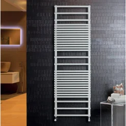 Viadurini Radiators Hybrid Heizkörper-Gemischter Handtuchwärmer mit Struktur aus Kohlenstoffstahl, hergestellt in Italien – Creme