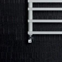 Viadurini Radiators Hybrid Heizkörper-Gemischter Handtuchwärmer mit Struktur aus Kohlenstoffstahl, hergestellt in Italien – Creme