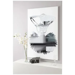 Viadurini Decor Abstrakte Bilder-Gemälde mit Spiegeldekoration einer Tänzerin, hergestellt in Italien – Evie