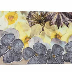 Viadurini Decor Blumen Bilder|Handgemalte Bilder-Gemälde modern mit Blumen handdekoriert Ramos