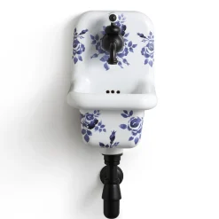 Viadurini Bathroom Vintage Waschbecken|Farbige Waschbecken-Gemustertes Keramik-Wandwaschbecken im Vintage-Stil 26 cm - Jordan