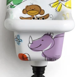 Viadurini Bathroom Vintage Waschbecken|Farbige Waschbecken-Gemustertes Keramik-Wandwaschbecken im Vintage-Stil 26 cm - Jordan