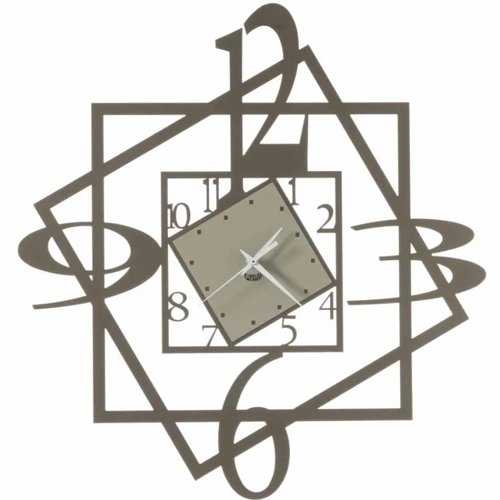 Viadurini Time Design Wanduhren-Geometrisches Design der modernen Eisenwanduhr Made in Italy - Procida
