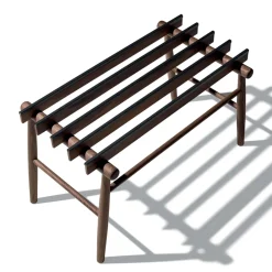 Viadurini Living Moderne Wohnzimmerbank-Gepäckbank aus massivem Walnussholz oder Esche Made in Italy - Anubi