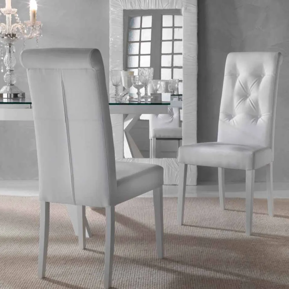 Viadurini Living Klassische Stühle-Gepolstert Stuhl in Capitonnè Finish - Diana