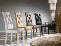 Viadurini Living Klassische Stühle-Gepolstert Stuhl in Capitonnè Finish - Diana