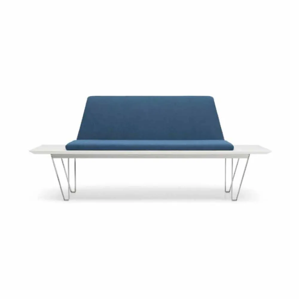 Viadurini Living Moderne Wohnzimmerbank-Gepolsterte Bank mit Stahlgestell und Mdf Modern Minimal Design - Gardena