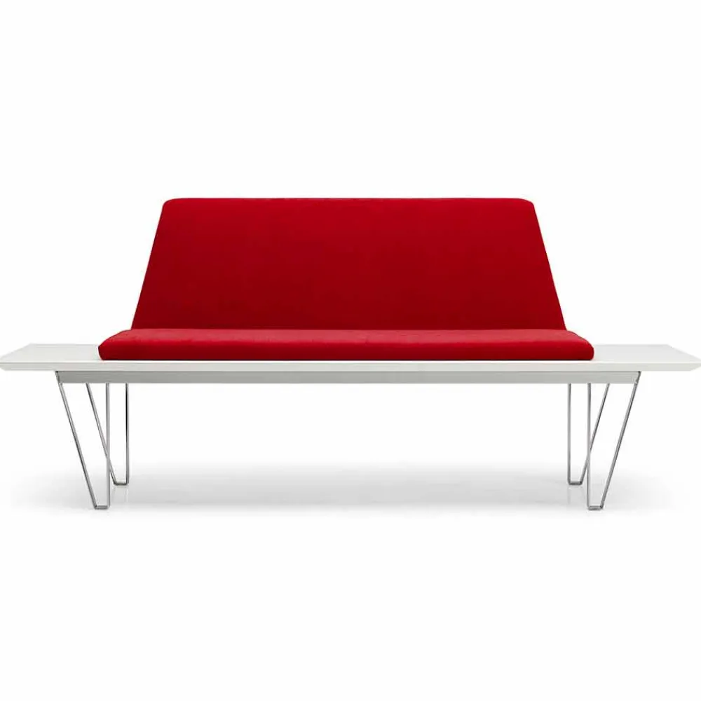 Viadurini Living Moderne Wohnzimmerbank-Gepolsterte Bank mit Stahlgestell und Mdf Modern Minimal Design - Gardena