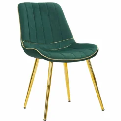 Viadurini Living Moderne Stühle-Gepolsterter Design Esszimmerstuhl aus Holz und Stoff, 2 Stück - Kolly