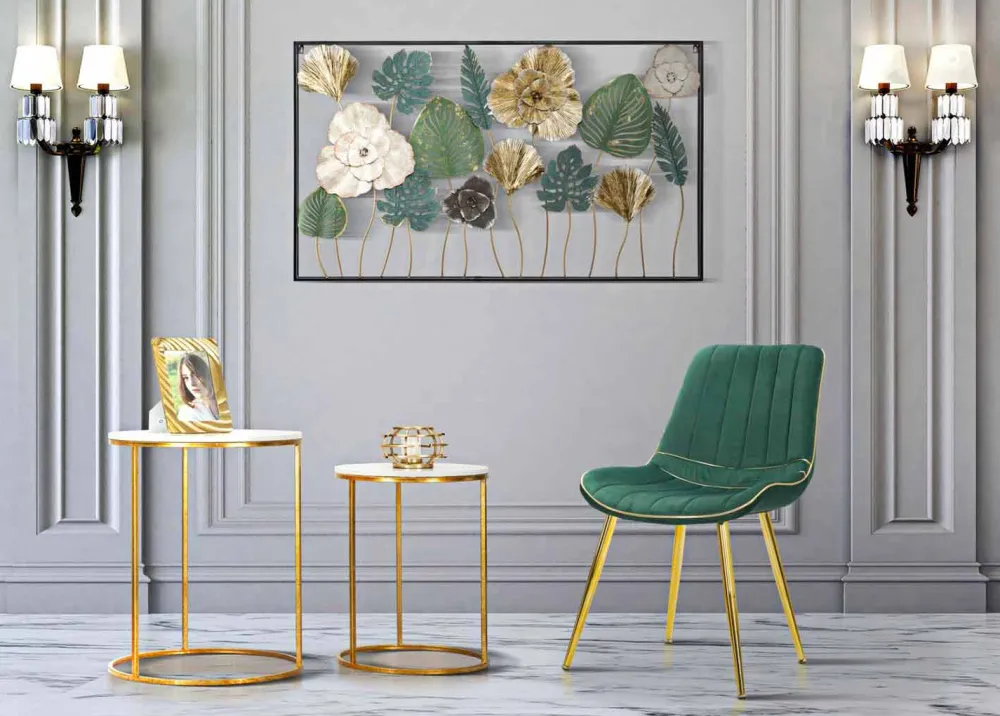 Viadurini Living Moderne Stühle-Gepolsterter Design Esszimmerstuhl aus Holz und Stoff, 2 Stück - Kolly