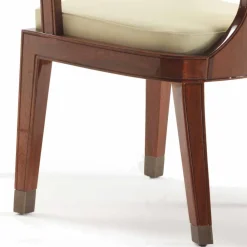 Viadurini Living Klassische Stühle-Gepolsterter Esszimmer Stuhl aus glattem Holz, 51x53cm, Design Nicole