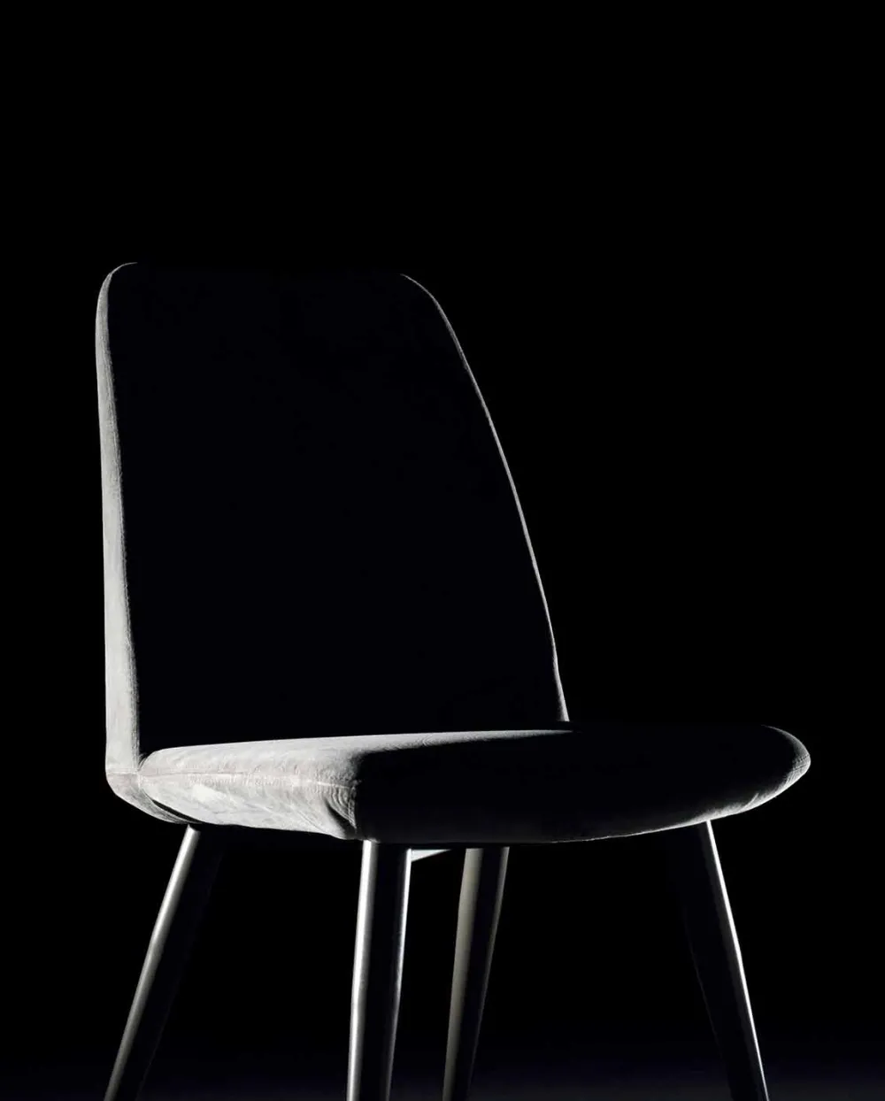 Viadurini Living Moderne Stühle-Gepolsterter Esszimmerstuhl mit lackiertem Stahlgestell – Granella