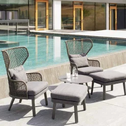 Varaschin Stoffsessel-Gepolsterter Gartensessel in modernem Design Emma