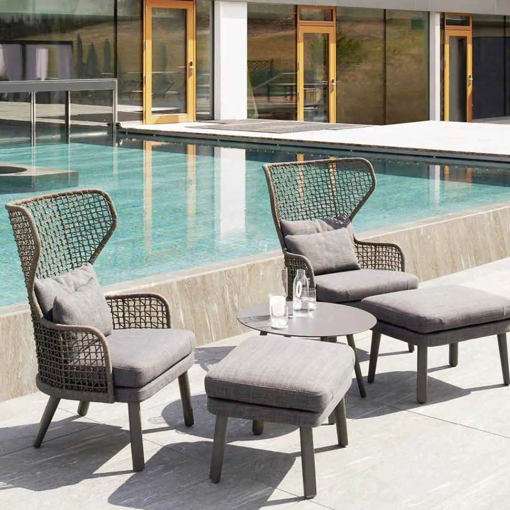 Varaschin Stoffsessel-Gepolsterter Gartensessel in modernem Design Emma