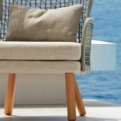 Varaschin Stoffsessel-Gepolsterter Gartensessel in modernem Design Emma