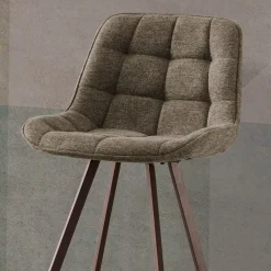 Viadurini Living Küchenhocker-Gepolsterter Küchenhocker mit Metallstruktur 2 Stück - Raggia