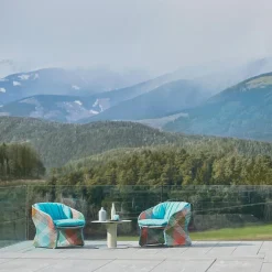 Varaschin Sessel Rattan-Gepolsterter Outdoor Lounge Sessel aus Kunstfaser - Maat von