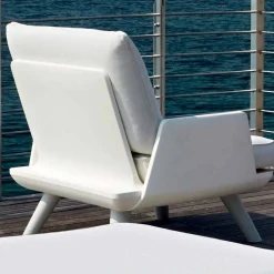 Myyour Stoffsessel-Gepolsterter Outdoor-Sessel in weißem und modernem Design - Samurai von