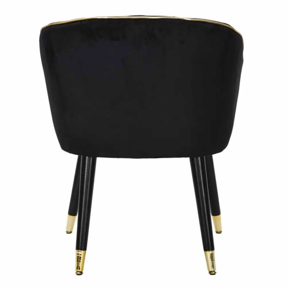 Viadurini Living Moderne Sessel-Gepolsterter Sessel aus Stoff und Holz für Wohnzimmer, modernes Design - Maddy