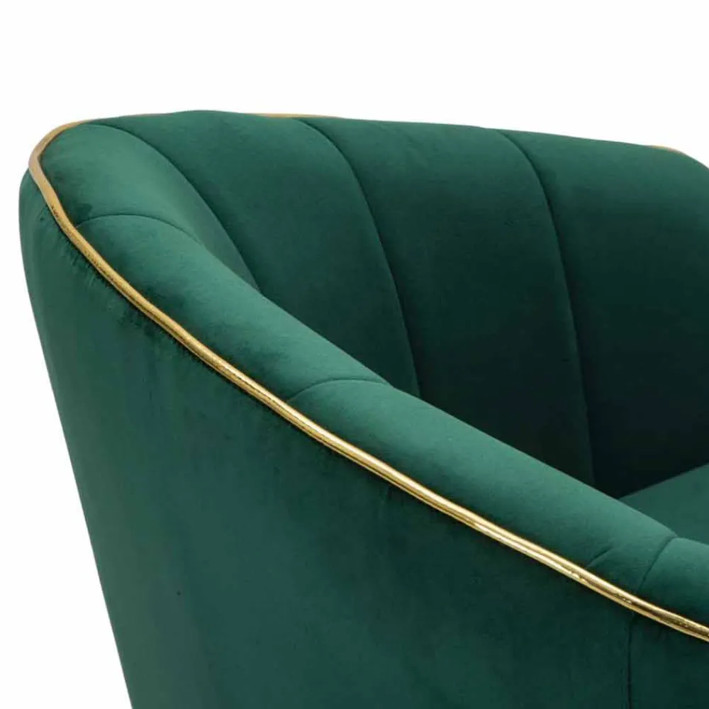 Viadurini Living Moderne Sessel-Gepolsterter Sessel aus Stoff und Holz für Wohnzimmer, modernes Design - Maddy