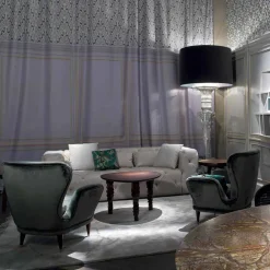 Viadurini Living Klassische Sessel-Gepolsterter Sessel in klassischem Design, 78x75cm, Benny