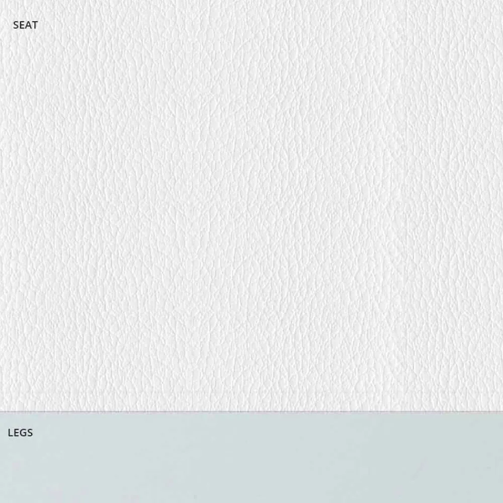 Viadurini Living Moderne Stühle-Gepolsterter Stahlstuhl und Kunstledersitz mit weißem Rand – Nirvana