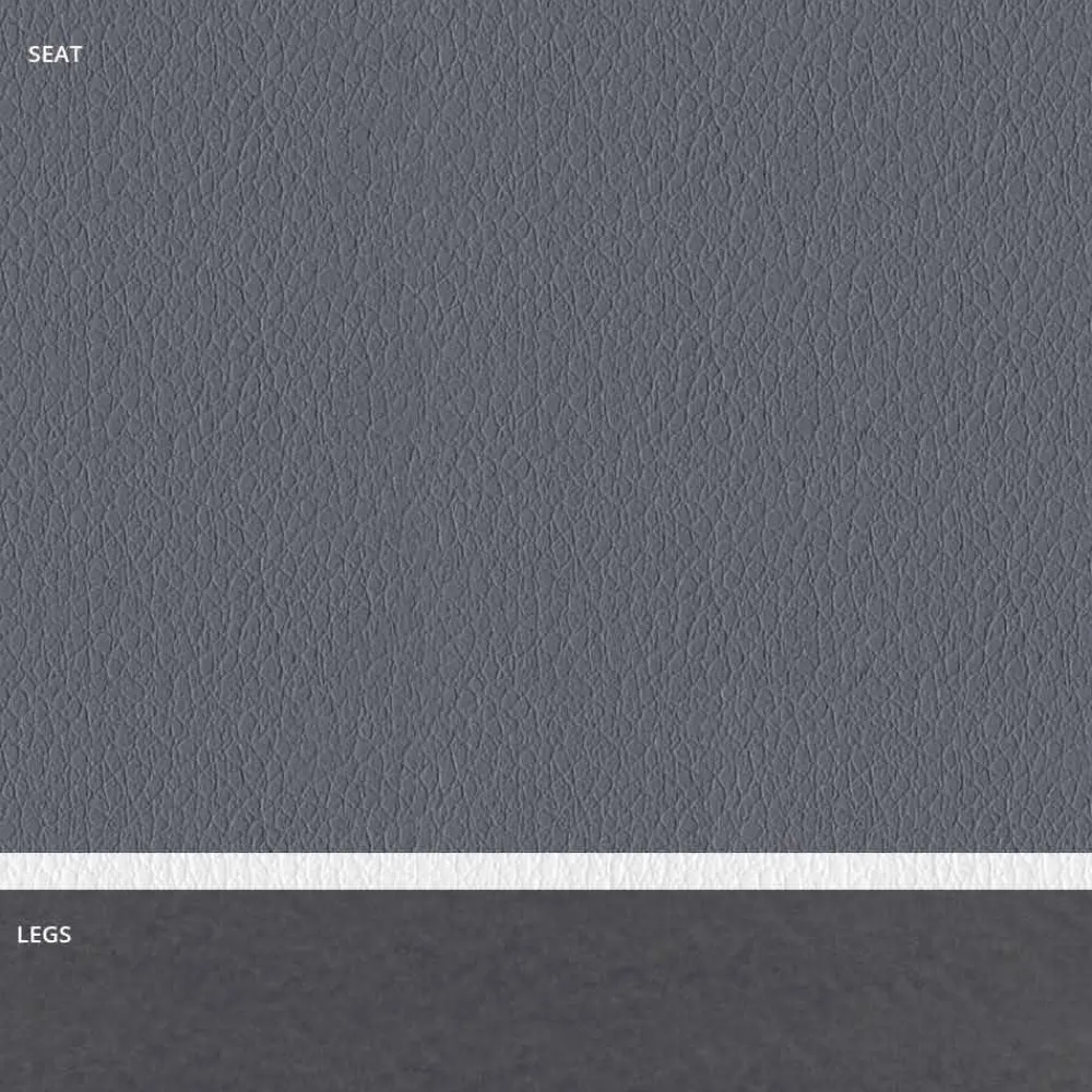 Viadurini Living Moderne Stühle-Gepolsterter Stahlstuhl und Kunstledersitz mit weißem Rand – Nirvana