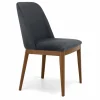 Viadurini Living Moderne Stühle-Gepolsterter Stuhl mit Gestell aus Eichenholz, hergestellt in Italien – Sebastian