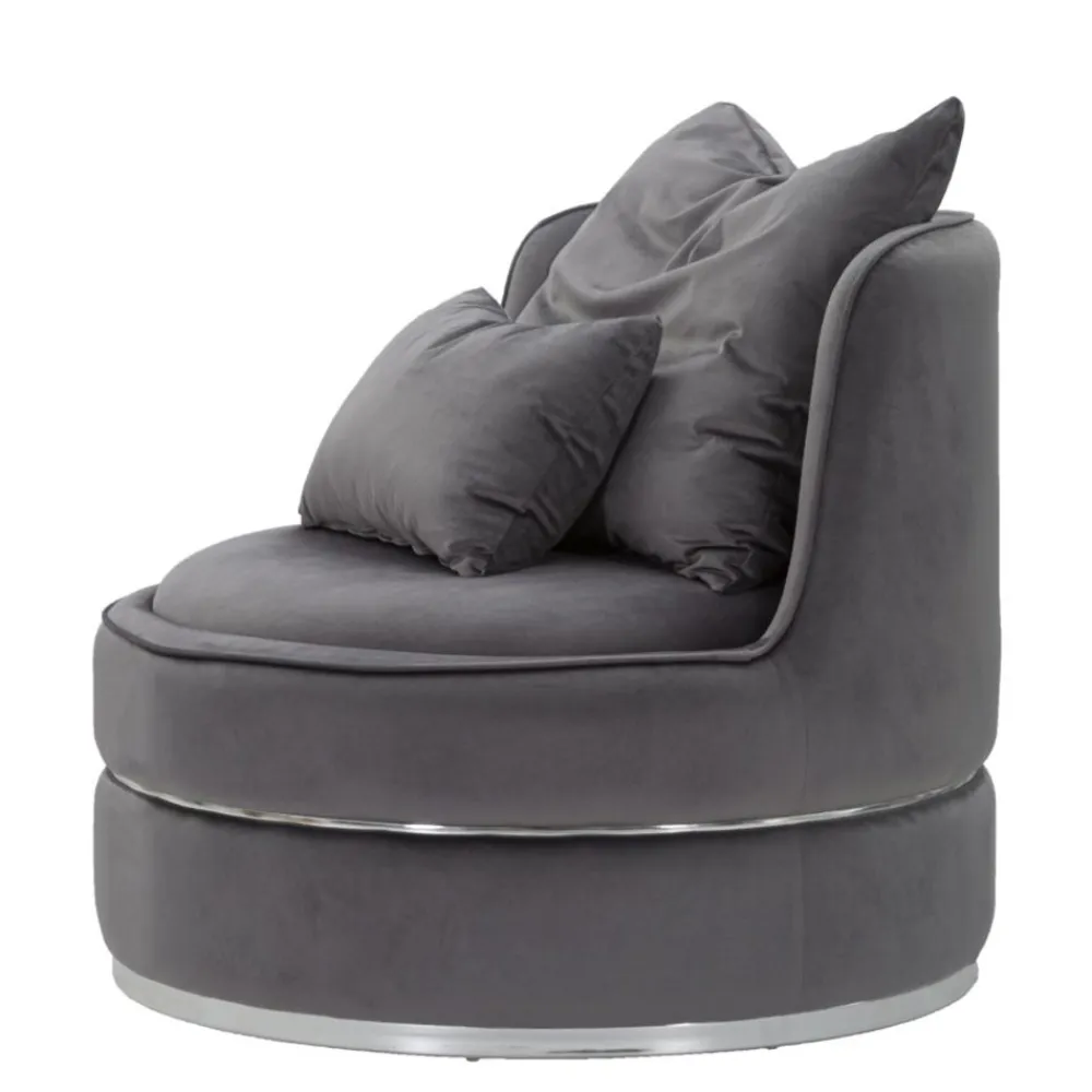 Viadurini Living Moderne Sessel-Gepolsterter und gepolsterter Wohnzimmersessel aus Stoff mit Dekorationen - Patch