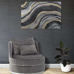 Viadurini Living Moderne Sessel-Gepolsterter und gepolsterter Wohnzimmersessel aus Stoff mit Dekorationen - Patch