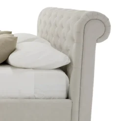 Viadurini Night Design Maßgeschneiderte Möbel|Polsterbetten-Gepolstertes Design-Doppelbett mit Container Made in Italy - Scarpetta