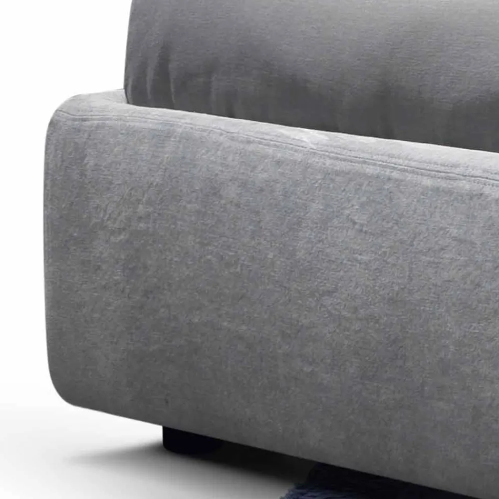 Viadurini Night Design Polsterbetten-Gepolstertes Designer-Doppelbett von Sleepway, hergestellt in Italien