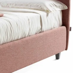 Viadurini Night Design Maßgeschneiderte Möbel|Polsterbetten-Gepolstertes Doppelbett aus Stoff mit Box Made in Italy - Maske