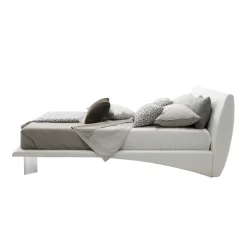 Viadurini Night Design Maßgeschneiderte Möbel|Polsterbetten-Gepolstertes Doppelbett aus Kunstleder oder Stoff Made in Italy - Armonica