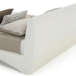 Viadurini Night Design Maßgeschneiderte Möbel|Polsterbetten-Gepolstertes Doppelbett aus Kunstleder oder Stoff Made in Italy - Armonica