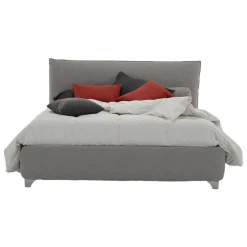 Viadurini Night Design Maßgeschneiderte Möbel|Polsterbetten-Gepolstertes Doppelbett mit Box, Stoff oder Kunstleder Made in Italy - Lardino