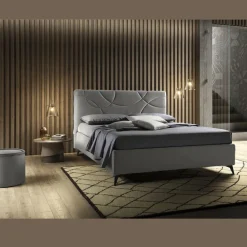 Viadurini Night Design Maßgeschneiderte Möbel|Polsterbetten-Gepolstertes Doppelbett mit Aufbewahrungsbox Made in Italy - Sonnenblume