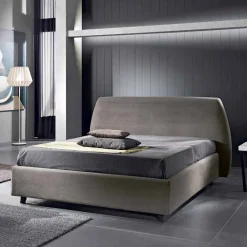 Viadurini Night Design Polsterbetten-Gepolstertes Doppelbett mit Aufbewahrungsbox 160x190/200 Reby