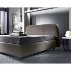 Viadurini Night Design Polsterbetten-Gepolstertes Doppelbett mit Aufbewahrungsbox 160x190/200 Reby