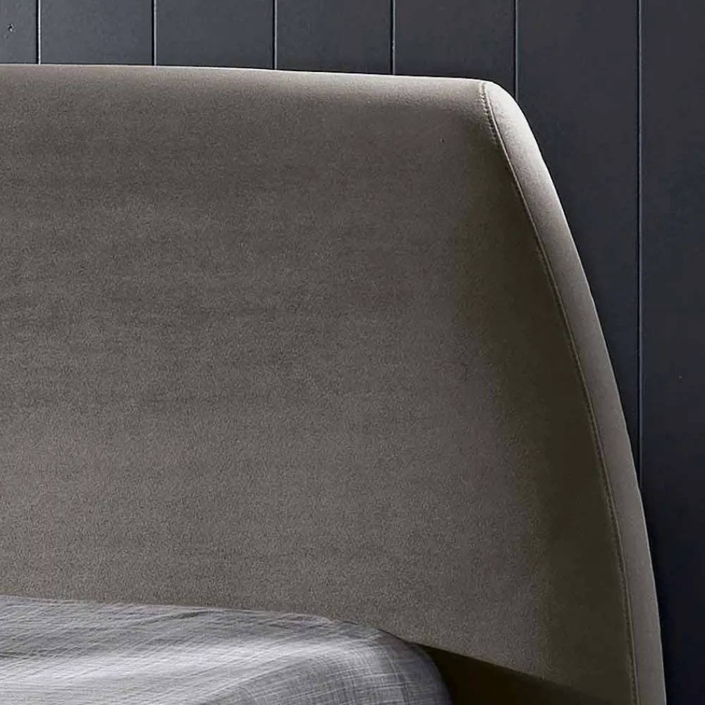 Viadurini Night Design Polsterbetten-Gepolstertes Doppelbett mit Aufbewahrungsbox 160x190/200 Reby