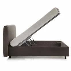 Viadurini Night Design Polsterbetten-Gepolstertes Doppelbett mit Aufbewahrungsbox 160x190/200 Reby