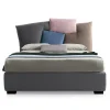 Viadurini Night Design Maßgeschneiderte Möbel|Polsterbetten-Gepolstertes Doppelbett mit Stoffbehälter - Belle