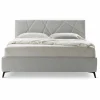 Viadurini Night Design Maßgeschneiderte Möbel|Polsterbetten-Gepolstertes Doppelbett mit Box aus Stoff Made in Italy - Ciottolino