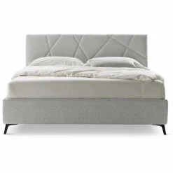Viadurini Night Design Maßgeschneiderte Möbel|Polsterbetten-Gepolstertes Doppelbett mit Box aus Stoff Made in Italy - Ciottolino