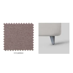 Viadurini Night Design Polsterbetten-Gepolstertes Doppelbett mit optionalem Stauraum, hergestellt in Italien – Akira